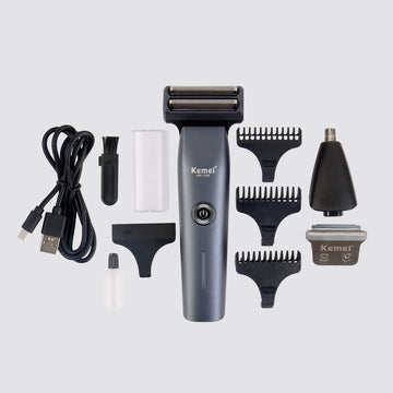 Kemei KM-519A 3-in-1 Grooming Kit – Shaver, Trimmer & Nose Trimmer
