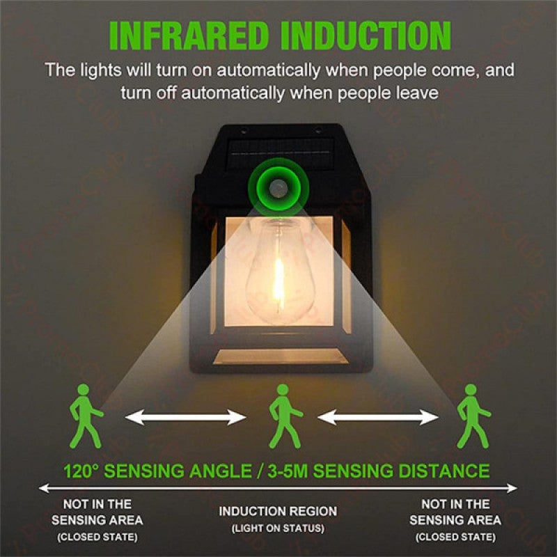 Solar LED Wall Light – Outdoor Waterproof Up & Down Luminous Lamp