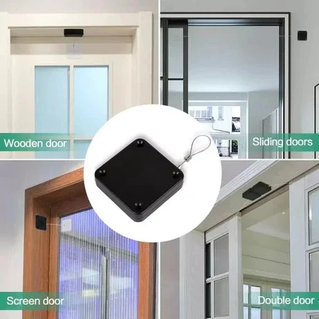 Automatic Door Closer – Punch-Free Stainless Steel Self-Closing Door Closer for All Doors