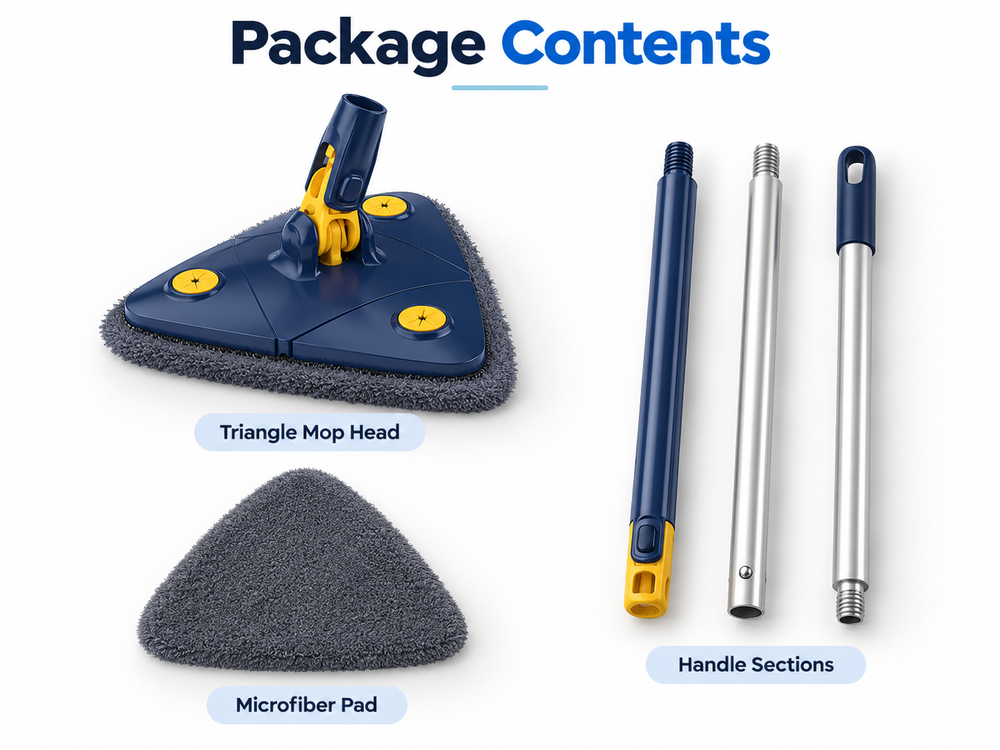 Triangle mop package contents