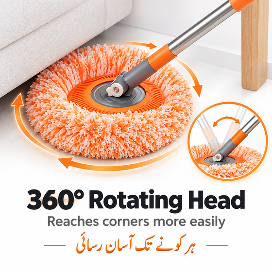 360° Rotating Head