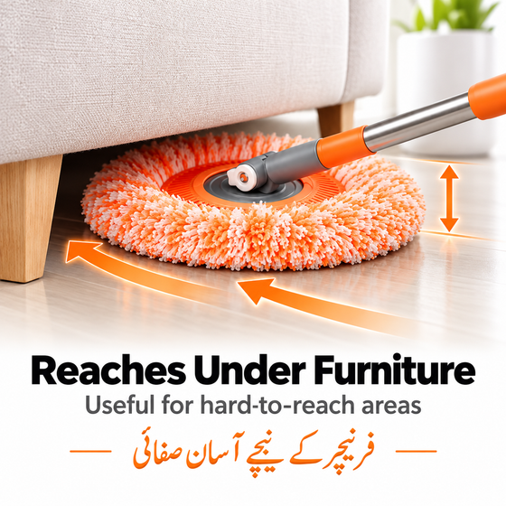 Reaches Under Furniture