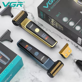 VGR VL-366 Professional 3-in-1 Grooming Kit for Men | 90 Min Runtime