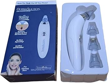 DermaSuction Blackhead Remover – 4 Suction Heads Pore Vacuum Extractor