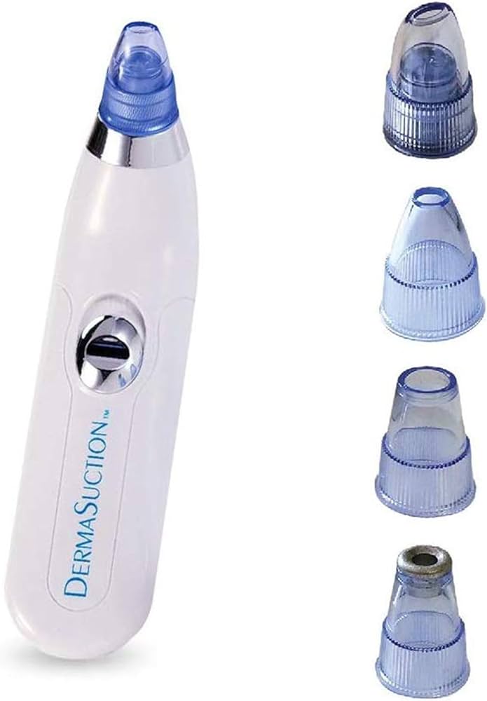 DermaSuction Blackhead Remover – 4 Suction Heads Pore Vacuum Extractor