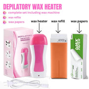 Depilatory Wax Heater 3 in 1 – Roll On Waxing Machine for Hair Removal
