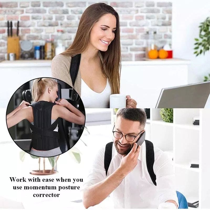 Body Posture Corrector Belt – Adjustable Shoulder & Back Support Brace for Men & Women