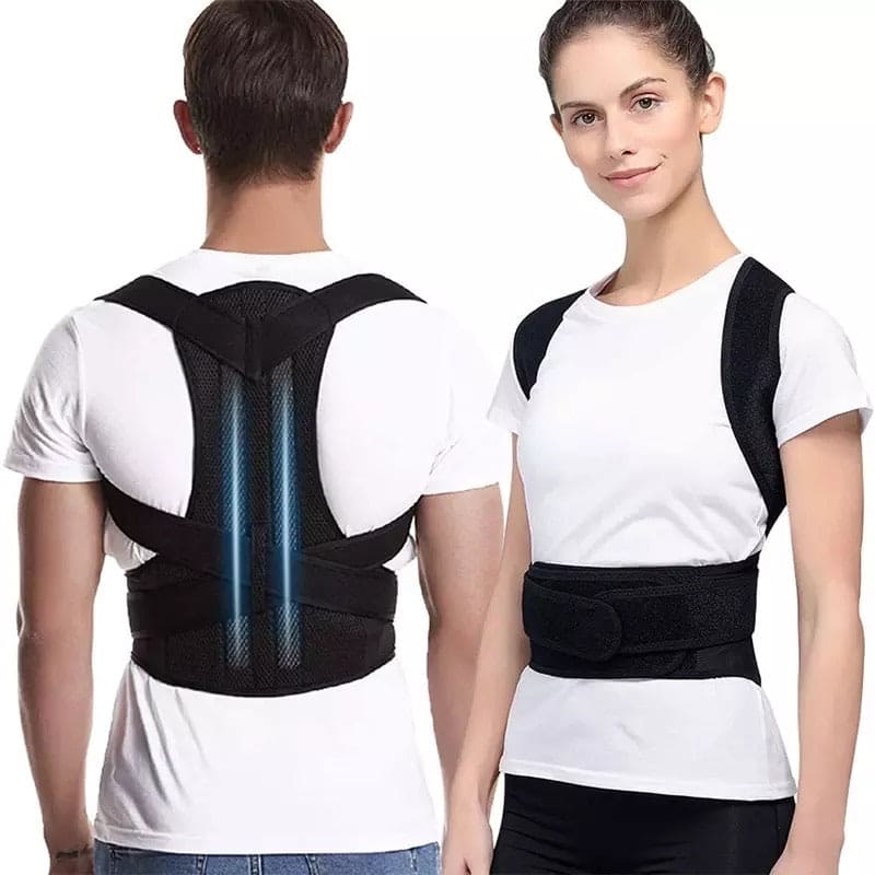 Body Posture Corrector Belt – Adjustable Shoulder & Back Support Brace for Men & Women