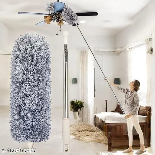 Microfiber Duster with Extension Pole – Ceiling Fan & High Ceiling Cleaner