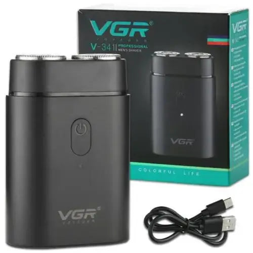 VGR V-390 Professional Electric Ultra Thin Shaver – Rechargeable USB Travel Razor for Men